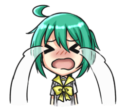 Yun and her partner-daily life sticker #8000433