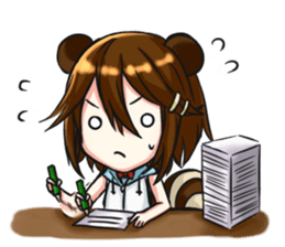 Yun and her partner-daily life sticker #8000434