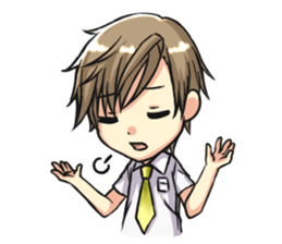 Yun and her partner-daily life sticker #8000438