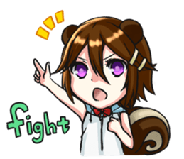 Yun and her partner-daily life sticker #8000439