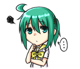 Yun and her partner-daily life sticker #8000440