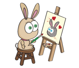 3-O & Rabbit: Life of Rabbit & Bunny sticker #8000811