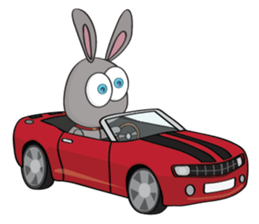 3-O & Rabbit: Life of Rabbit & Bunny sticker #8000814