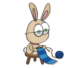 3-O & Rabbit: Life of Rabbit & Bunny sticker #8000822