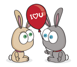 3-O & Rabbit: Life of Rabbit & Bunny sticker #8000824