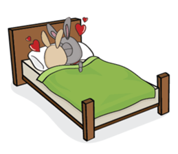 3-O & Rabbit: Life of Rabbit & Bunny sticker #8000826