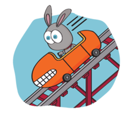 3-O & Rabbit: Life of Rabbit & Bunny sticker #8000834