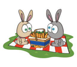 3-O & Rabbit: Life of Rabbit & Bunny sticker #8000836