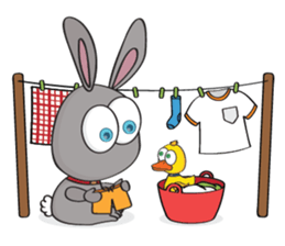 3-O & Rabbit: Life of Rabbit & Bunny sticker #8000837