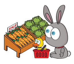 3-O & Rabbit: Life of Rabbit & Bunny sticker #8000840