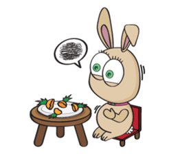 3-O & Rabbit: Life of Rabbit & Bunny sticker #8000841