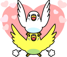 Budgerigar,budgie "Sekisei-inko" sticker #8000875