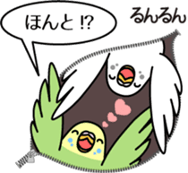Budgerigar,budgie "Sekisei-inko" sticker #8000876