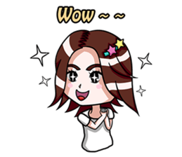 Rain & fat cat(en) sticker #8001006