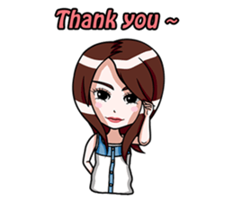 Rain & fat cat(en) sticker #8001007