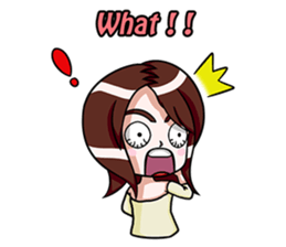 Rain & fat cat(en) sticker #8001013