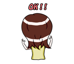 Rain & fat cat(en) sticker #8001019