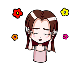 Rain & fat cat(en) sticker #8001020