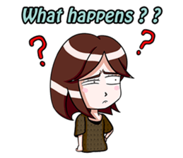 Rain & fat cat(en) sticker #8001021