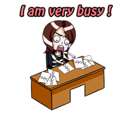 Rain & fat cat(en) sticker #8001025