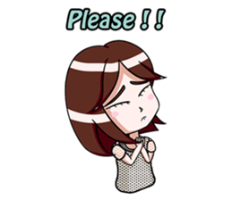 Rain & fat cat(en) sticker #8001027