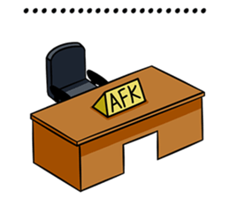 Rain & fat cat(en) sticker #8001029