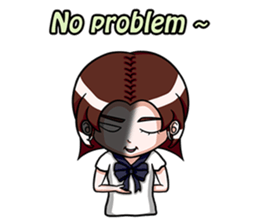 Rain & fat cat(en) sticker #8001032