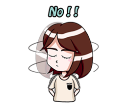 Rain & fat cat(en) sticker #8001033