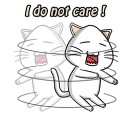 Rain & fat cat(en) sticker #8001041