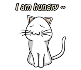 Rain & fat cat(en) sticker #8001042