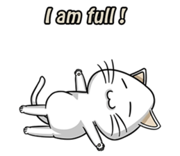 Rain & fat cat(en) sticker #8001043