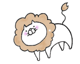 Mimic Cat and Rabbit. sticker #8001367