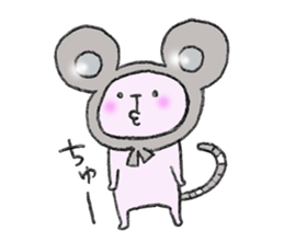 Mimic Cat and Rabbit. sticker #8001376