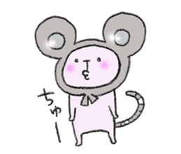 Mimic Cat and Rabbit. sticker #8001376