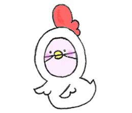 Mimic Cat and Rabbit. sticker #8001385