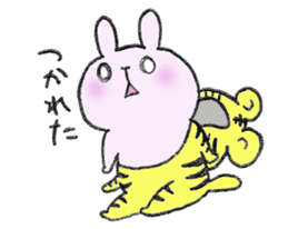 Mimic Cat and Rabbit. sticker #8001402