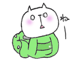 Mimic Cat and Rabbit. sticker #8001403