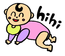 with cute baby sticker #8001425