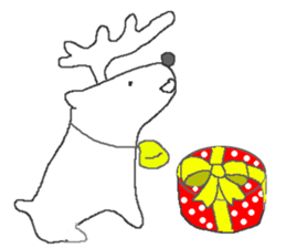 Kitten of the New Year's holiday sticker #8001901