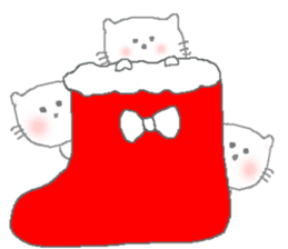 Kitten of the New Year's holiday sticker #8001904