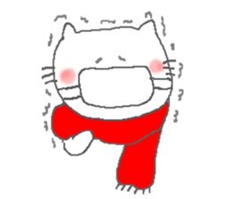 Kitten of the New Year's holiday sticker #8001908