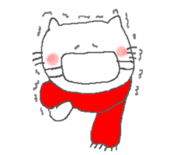 Kitten of the New Year's holiday sticker #8001908