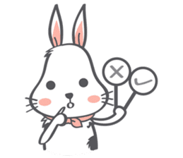 Barry : The fluffy bunny sticker #8002252