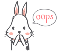 Barry : The fluffy bunny sticker #8002269