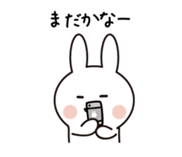 simple pretty rabbit sticker #8002611