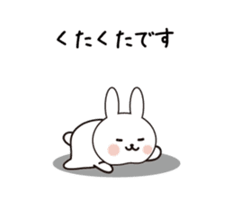 simple pretty rabbit sticker #8002638