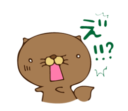 The sea otter singing a cappella 2 sticker #8003006