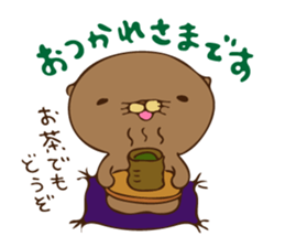 The sea otter singing a cappella 2 sticker #8003008