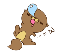 The sea otter singing a cappella 2 sticker #8003011