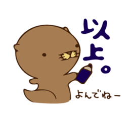 The sea otter singing a cappella 2 sticker #8003027